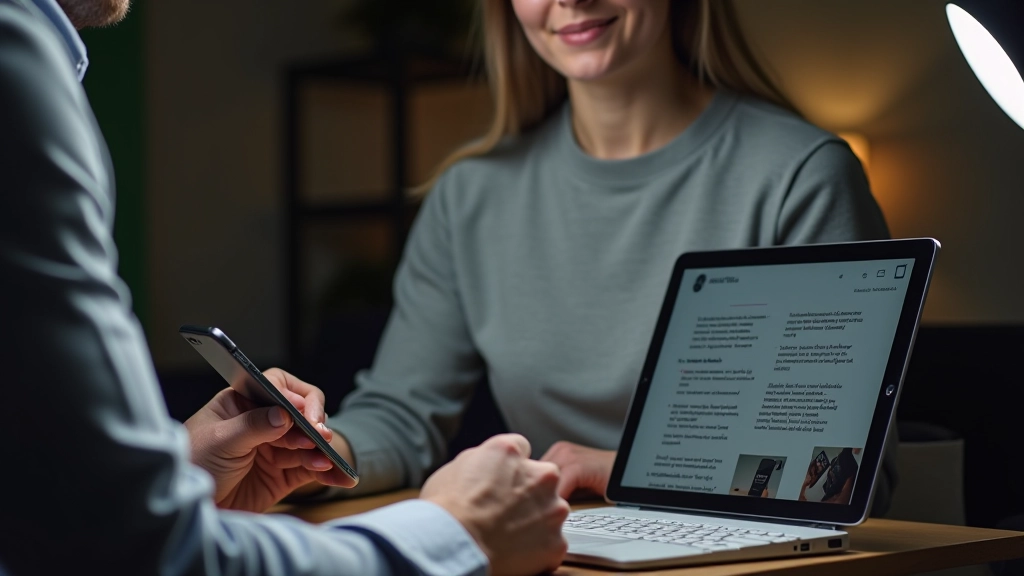 Designer travaillant avec des outils de typographie responsive sur plusieurs appareils
