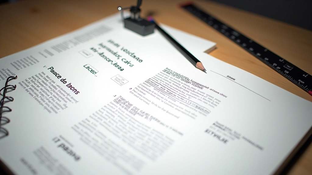 Maquette de site web affichant une hiérarchie typographique claire avec titres, sous-titres et corps de texte distincts