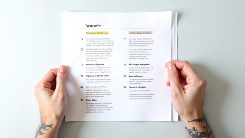 Exemple visuel montrant différents niveaux de contraste et d'espacement typographique